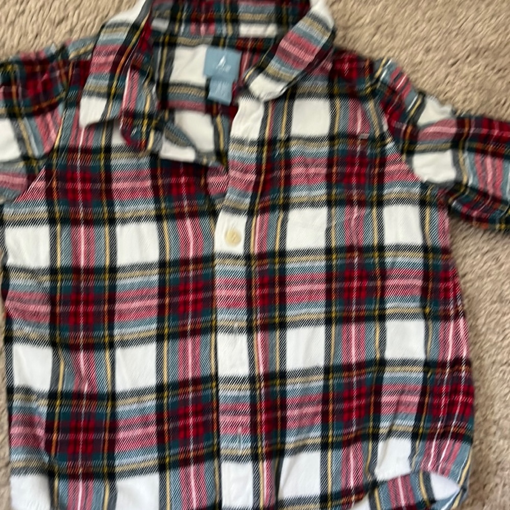 Baby gap cotton plaid bottom down